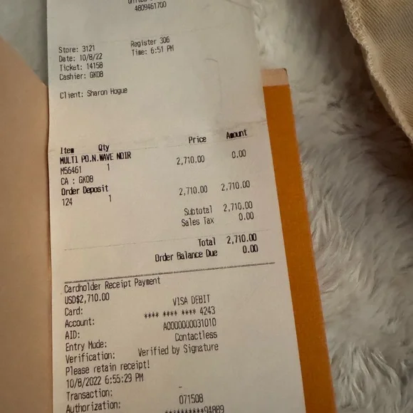 Louis Vuitton Black Quilted Crossbody Bag with Gold Accents - Picture 6 of 6